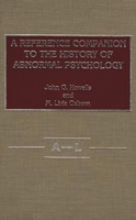 A Reference Companion to the History of Abnormal Psychology. 0313221839 Book Cover