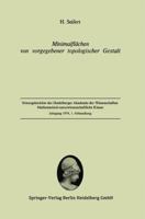 Minimalflachen Von Vorgegebener Topologischer Gestalt: 354006687X Book Cover