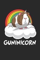 Einhorn Meerschweinchen Notizbuch: Einhorn Meerschweinchen Notizbuch f�r Liebhaber / Notizheft / Notizblock A5 (6x9in) Dotted Notebook / Punkteraster / 120 gepunktete Seiten 1671323297 Book Cover