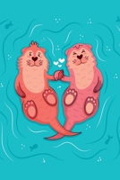 Notes: Medium Size Notebook with Lined Interior and Daily Entry Ideal for Organization, Taking Notes, Journal, Diary / Otters Cover 1660578825 Book Cover