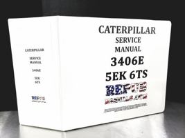 Caterpillar 3406e Service Shop Manual 5ek 6ts Cat 1649270003 Book Cover