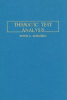 Thematic Test Analysis 1138873012 Book Cover