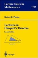 Lectures on Choquet's Theorem (Lecture Notes in Mathematics) 3540418342 Book Cover