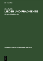 Lieder und Fragmente 3112611896 Book Cover