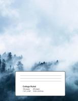 College Ruled: Notebook - Up In the Clouds Design (7.44 x 9.69) 200 Pages 1722323825 Book Cover