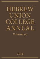 Hebrew Union College Annual... 0878201777 Book Cover