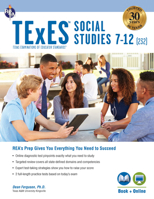 TExES Social Studies 7-12 (232) Book + Online 0738612286 Book Cover