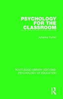 Psychology for the Classroom 1138630527 Book Cover