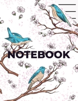 Low Vision Paper Notebook: Bold Black thick Lines - 3/4 Inch lines spacing - 8.5" x 11" - 102 pages - for Visually Impaired or Legally Blind People - chinese birds illustration cover design 165001256X Book Cover