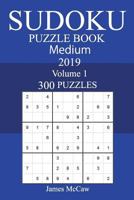 300 Medium Sudoku Puzzle Book 2019 172316142X Book Cover