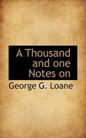 A Thousand and One Notes on a New English Dictionary 1117283887 Book Cover