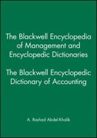 The Blackwell Encyclopedic Dictionary of Accounting 063121187X Book Cover
