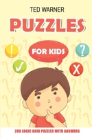 Puzzles for Kids: Sun and Moon Puzzles - 200 Logic Grid Puzzles With Answers 1981030867 Book Cover