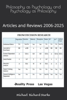 Philosophy as Psychology and Psychology as Philosophy B0F7FPXBHB Book Cover