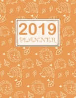 2019 Planner : Orange Design 2019-2020 Years Planner and 12 months calendar planner with journal page 0359195733 Book Cover