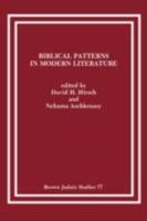 Biblical Patterns in Modern Literature 089130813X Book Cover