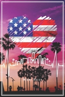 Miami Notes: Miami Florida Notizbuch Skyline Herzschlag Planer Tagebuch (Liniert, 15 x 23 cm, 120 Linierte Seiten, 6 x 9) Lustiges Geschenk F�r Miami & USA Fans 1706095155 Book Cover