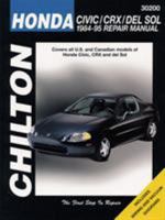 Honda Civic, CRX, and del Sol, 1984-95 (Chilton's Total Car Care Repair Manual) 0801986834 Book Cover