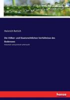 Die Volker- Und Staatsrechtlichen Verhaltnisse Des Bodensees Historisch Und Juristisch Untersucht 1141174367 Book Cover