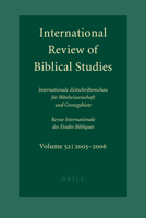 International Review of Biblical Studies, Volume 52 (2005-2006): (2005-2006) 900415583X Book Cover