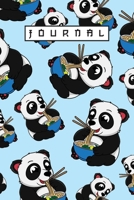 Journal: Funny Journal with Kawaii Panda Bear Eating Ramen Noodles, Pretty Line Ruled Paper Notebook for Writing Notes and Journaling, Made for Women to Keep on Track with To-Do List, Important Things 1673337538 Book Cover