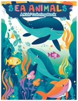 Sea Animals A Kids' Coloring Book B0C2RX8QBS Book Cover