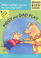 Piggy and Dad Play: 4 Brand New Readers: Sledding/ Play Ball!/ Water Balloons/ Lemonade for Sale 0763613339 Book Cover