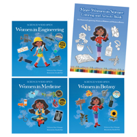 More Women in Science Paperback Book Set With Coloring and Activity Book 1958629049 Book Cover