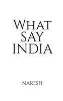 What say india B09W5ZGBM7 Book Cover