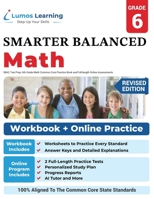 Sbac Test Prep: 6th Grade Math Common Core Practice Book and Full-Length Online Assessments: Smarter Balanced Study Guide with Performance Task (PT) and Computer Adaptive Testing (Cat) 1940484847 Book Cover