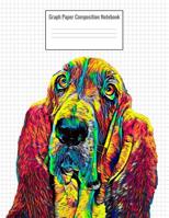 Graph Paper Composition Notebook: Quad Ruled 5 Squares Per Inch, 110 Pages, Basset Hound Dog Cover, 8.5 X 11 Inches / 21.59 X 27.94 CM 1092410384 Book Cover