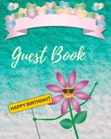 Guest Book Happy Birthday: Book a Christmas celebration and around as a gift too 1690647752 Book Cover