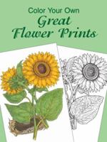 Color Your Own Great Flower Prints 0486415538 Book Cover