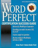 WordPerfect Certification Success Guide 0070215197 Book Cover