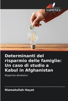 Determinanti del risparmio delle famiglie: Un caso di studio a Kabul in Afghanistan (Italian Edition) 620667066X Book Cover