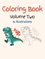 Kids Coloring Book Volume Two: 16 Illustrations: Simple and Beautiful Cartoon coloring activity book B0BXNJ5FCP Book Cover