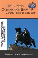 ZIML Math Competition Book Varsity Division 2017-2018 1944863311 Book Cover