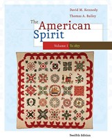 The American Spirit: United States History as Seen by Contemporaries, Volume I 0495800015 Book Cover