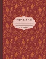 Knitting Graph Paper: Cute xmas winter festive snowmen & scenes knitter's graph notebook 4:5 asymmetric ratio grid. Large format 8.5x11 size book. 1708333215 Book Cover