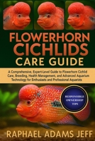 FLOWERHORN CICHLIDS CARE GUIDE: A Comprehensive, Expert-Level Guide to Flowerhorn Cichlid Care, Breeding, Health Management, and Advanced Aquarium Technology for Enthusiasts and Professional Aquarists B0FT3NS8JJ Book Cover