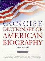 Concise Dictionary of American Biography 0684805499 Book Cover