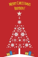 Exceptional Christmas red journal diary: a Notebook journal for Brayden - blank lined 120 pages, 6x9 1674322747 Book Cover