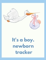 It's a boy. Newborn  Tracker.: Daily Baby Log, Newborns Tracker, Sleep Record, Diapers, Feed and Shopping List for Nannies and New Parents 1672360935 Book Cover