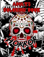 Horror Coloring Book For Adults: Horror Lovers, Scary, Terrifying, Dark Creatures, Stress release, 100 Pages B084DG76W7 Book Cover