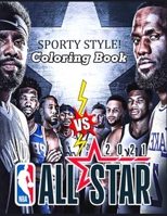 SPORTY STYLE COLORING BOOK NBA ALL STAR B09C1FRDRT Book Cover