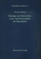 Beitrage Zur Historischen Laut- Und Formenlehre Des Burushaski 3447056746 Book Cover