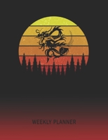 Weekly Planner: Tribal Dragon | 2020 - 2021 | Plan Weeks for 1 Year | Retro Vintage Sunset Cover | January 20 - December 20 | Planning Organizer ... | Plan Days, Set Goals & Get Stuff Done 1692542273 Book Cover