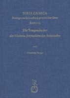 Die Textgeschichte Der Historia Animalium Des Aristoteles 3895004391 Book Cover