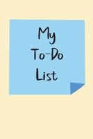 My To Do List: A simple book filled with lines that include check boxes. 1654577154 Book Cover