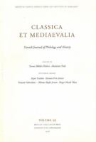 Classica Et Mediaevalia: Danish Journal of Philology and History 8763525801 Book Cover